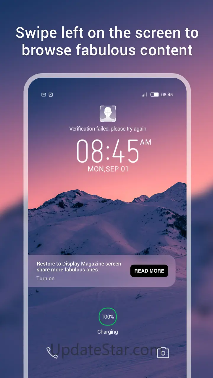 Magazine Lockscreen HiOS 10.2.1.210