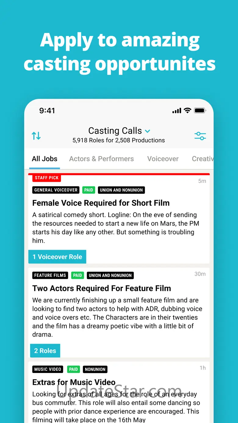 StarNow Audition Finder 2024.18