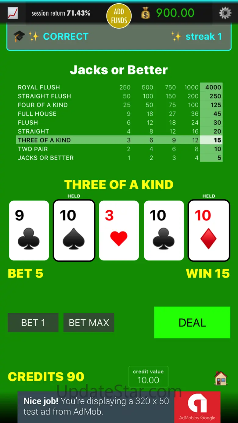 Practice Video Poker 4.0.1