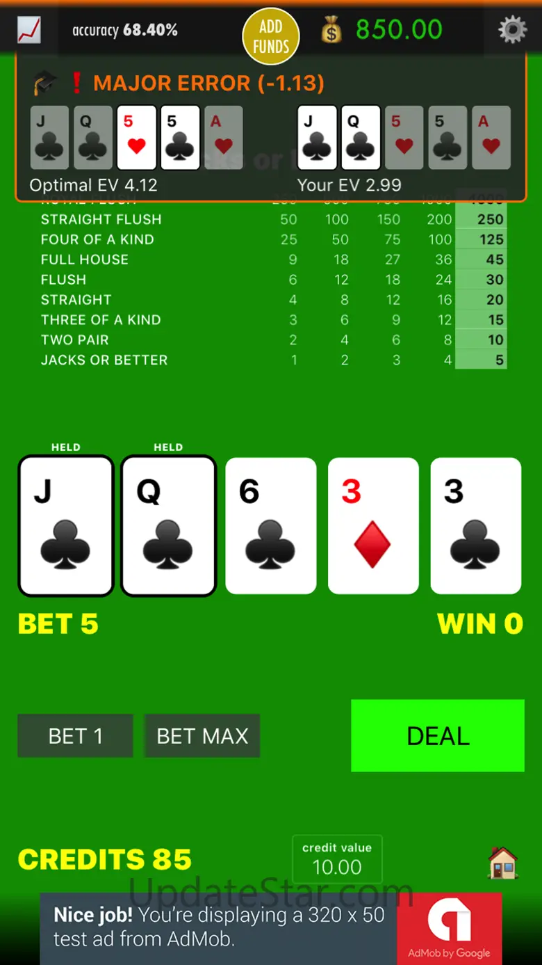 Practice Video Poker 4.0.1