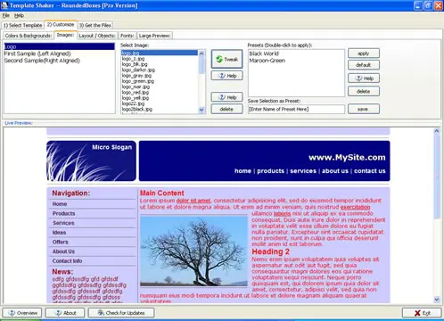 WonderWebWare TemplateShaker 1.0