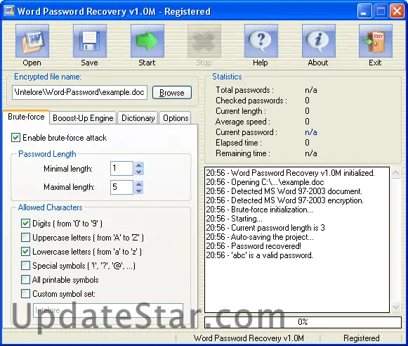 Word Password Recovery 2.1