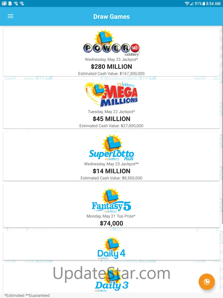 CA Lottery Official App 3.11.1