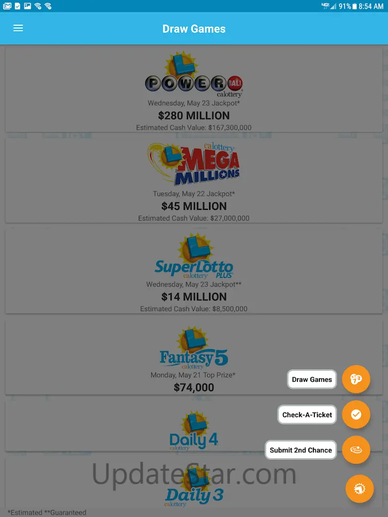CA Lottery Official App 3.11.1