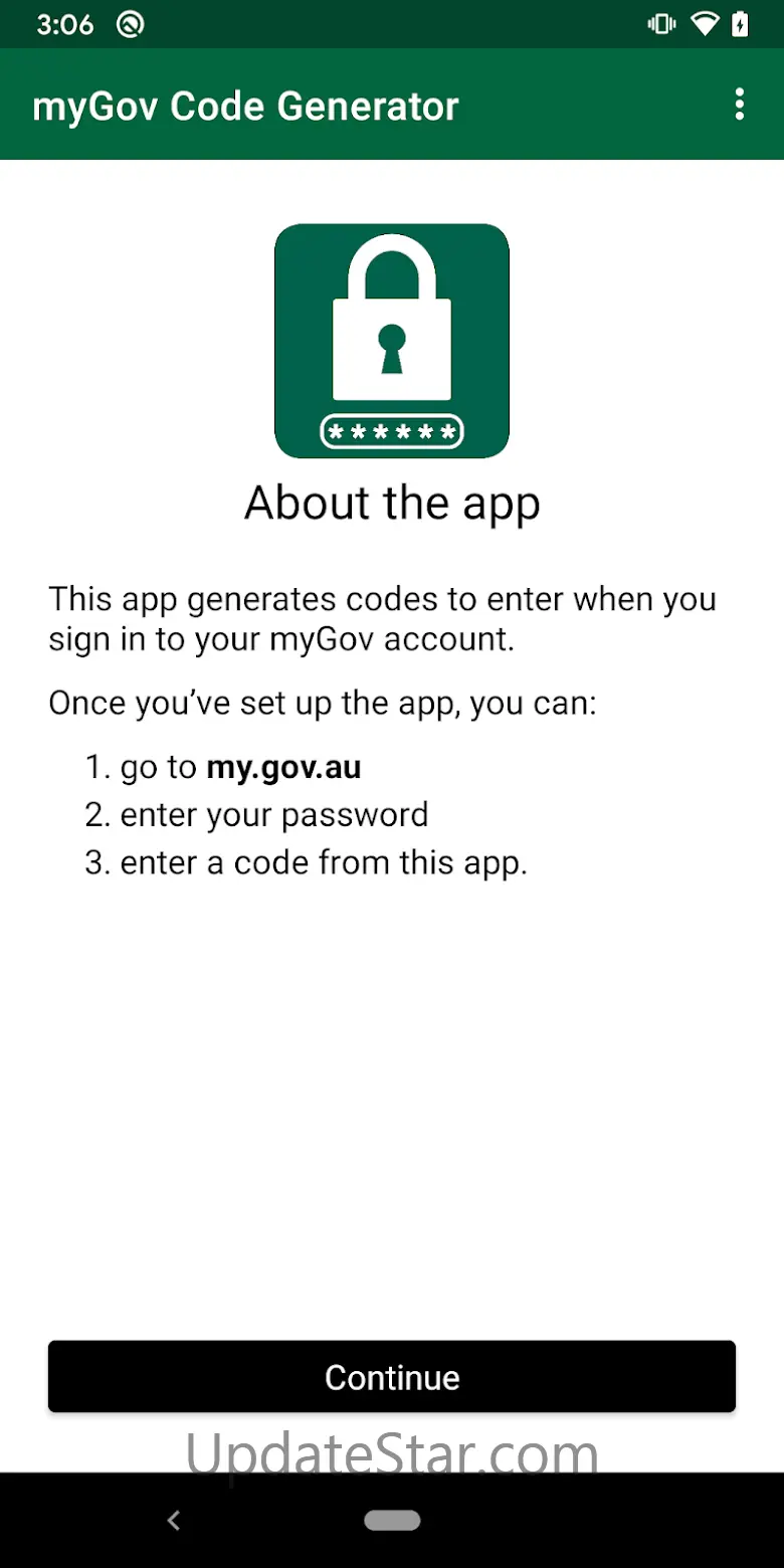 myGov Code Generator 2.3.0