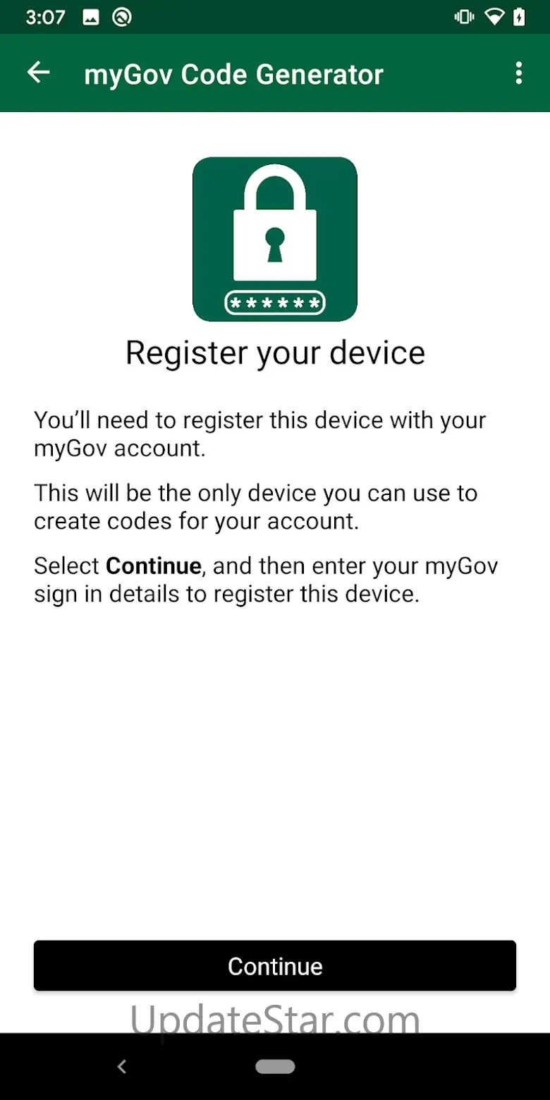 myGov Code Generator 2.3.0
