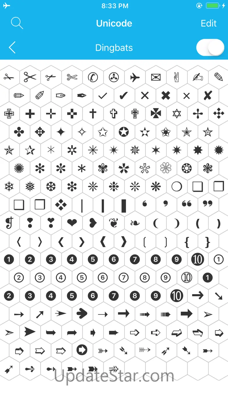 Unicode Map and Code Table 1.8.2