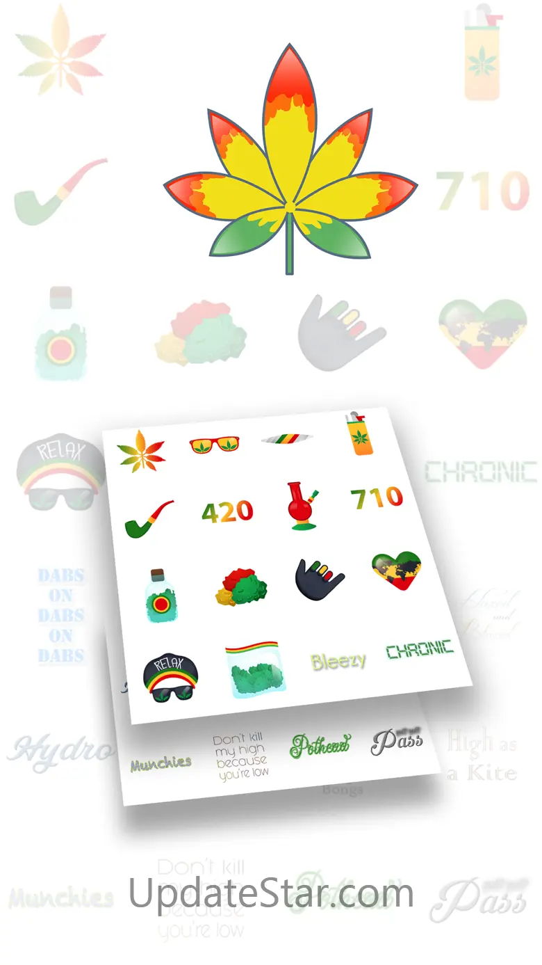 Vibin Weed Emoji Keyboard 1.18