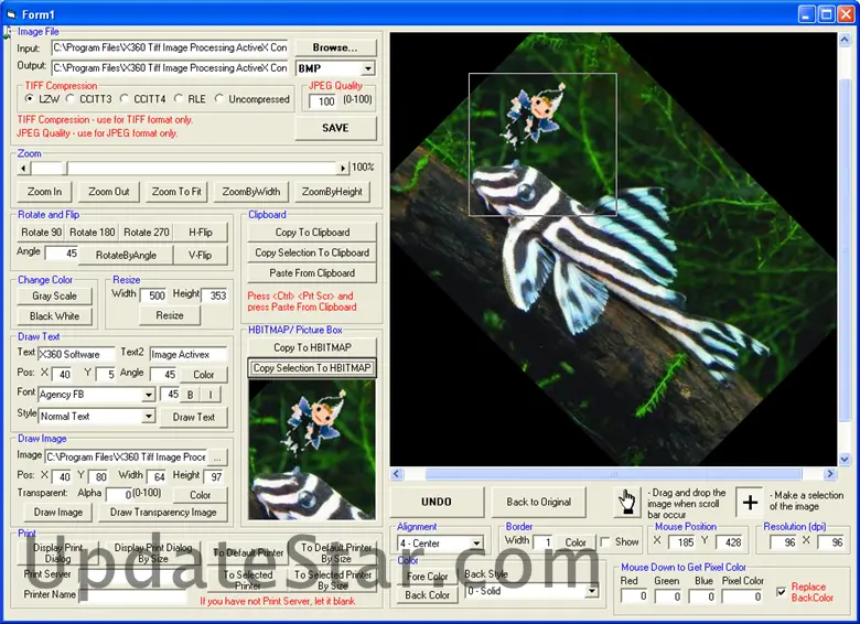 x360soft - Image Processing ActiveX OCX 4.28