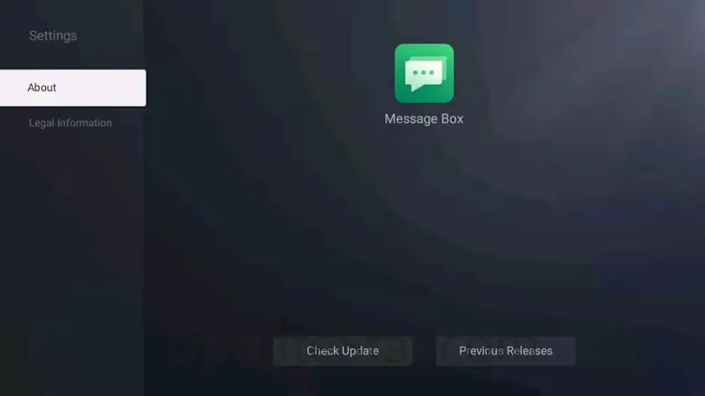 message box