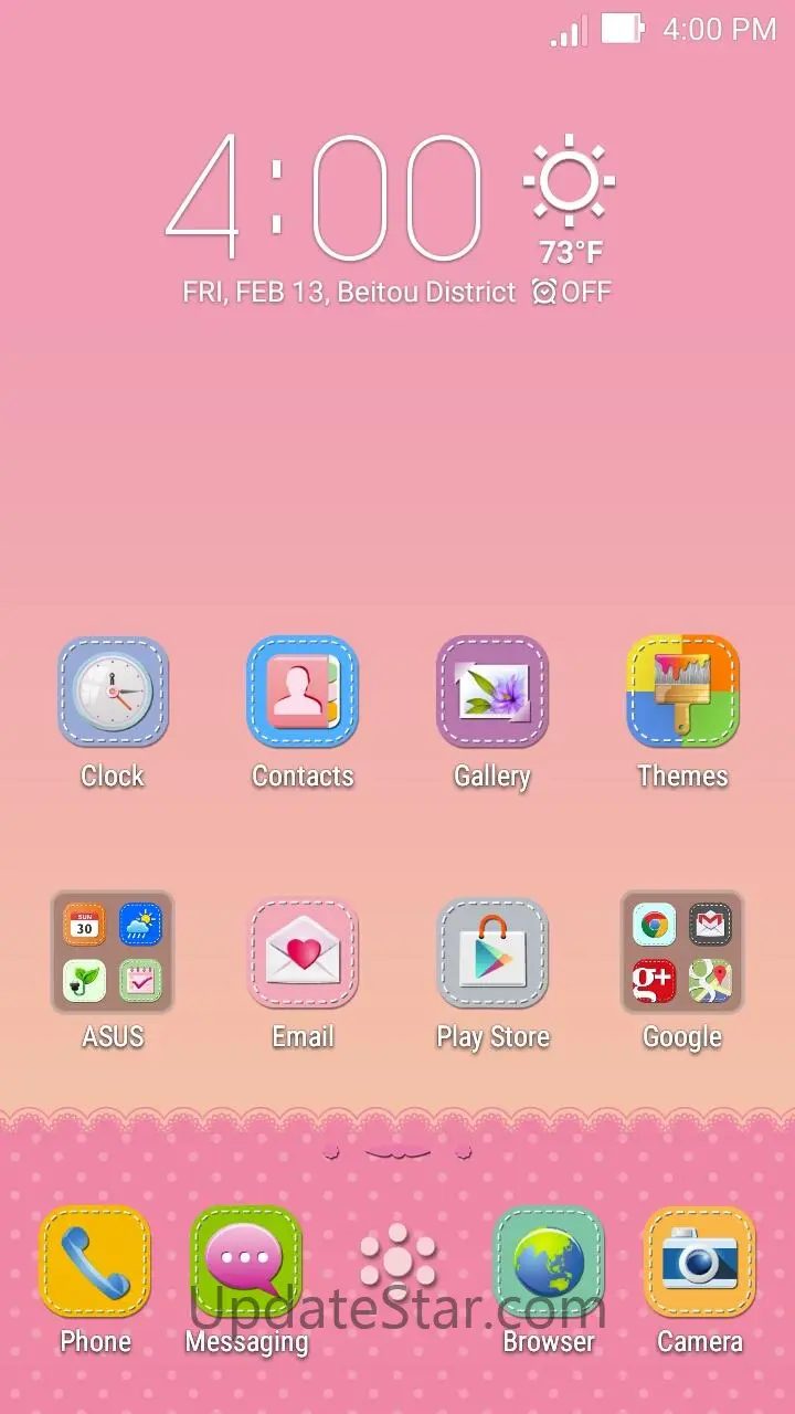 Lovely Pink ASUS ZenUI Theme 1.0.0.150715