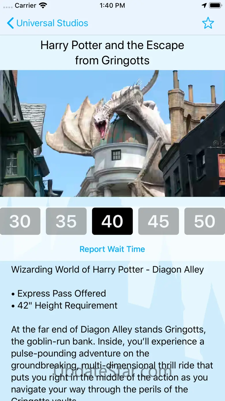 Wait Times: Universal Orlando 6.0.5
