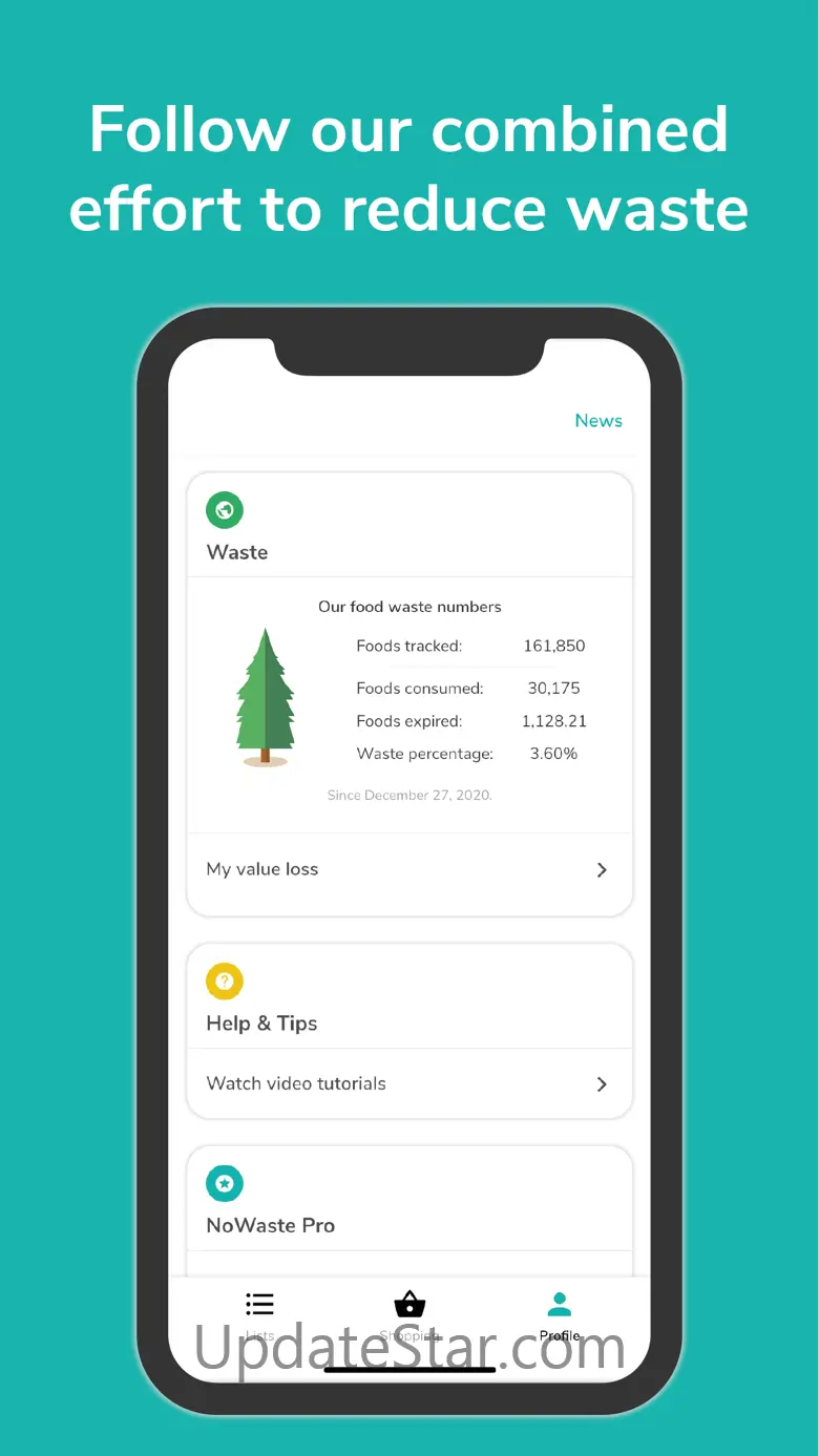 NoWaste - Food Inventory List 6.2.4