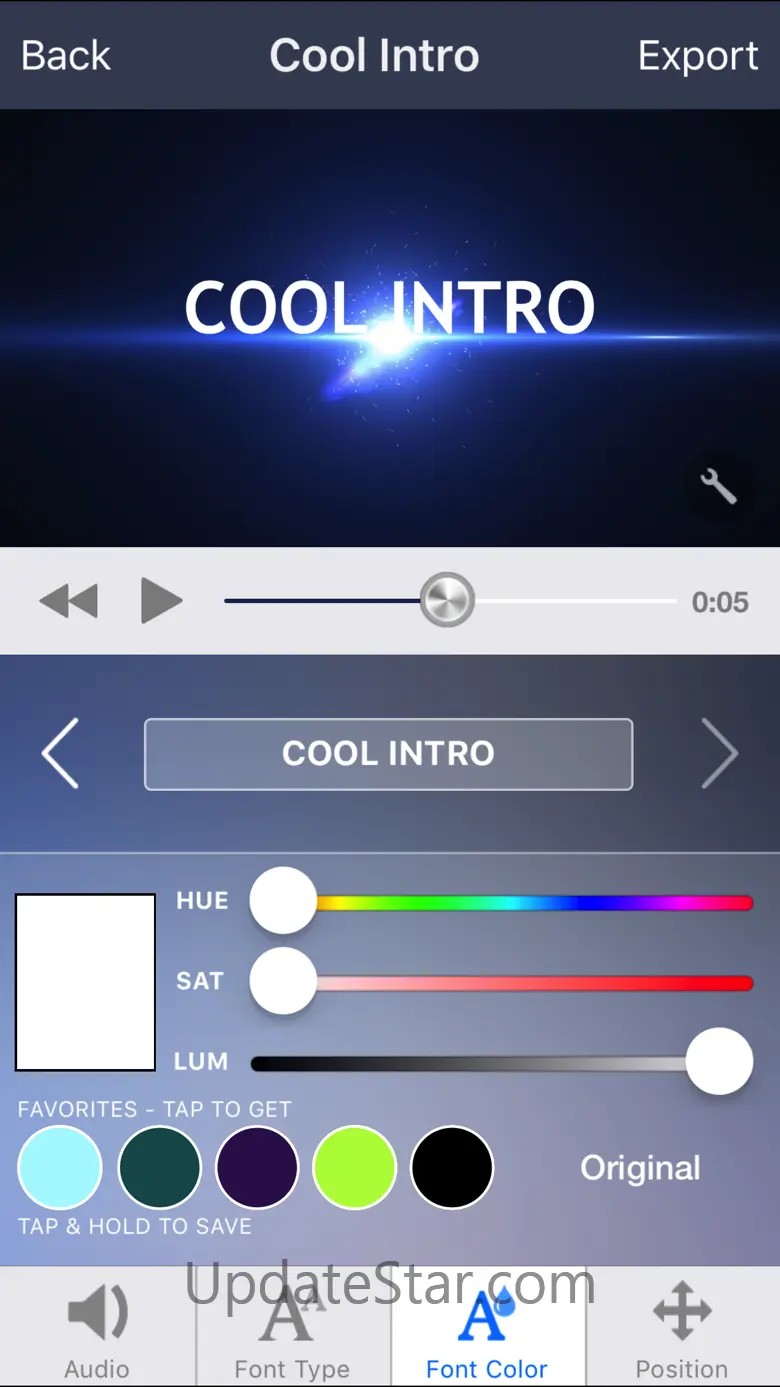 Intro Designer Lite - Create Intros for iMovie 2.8