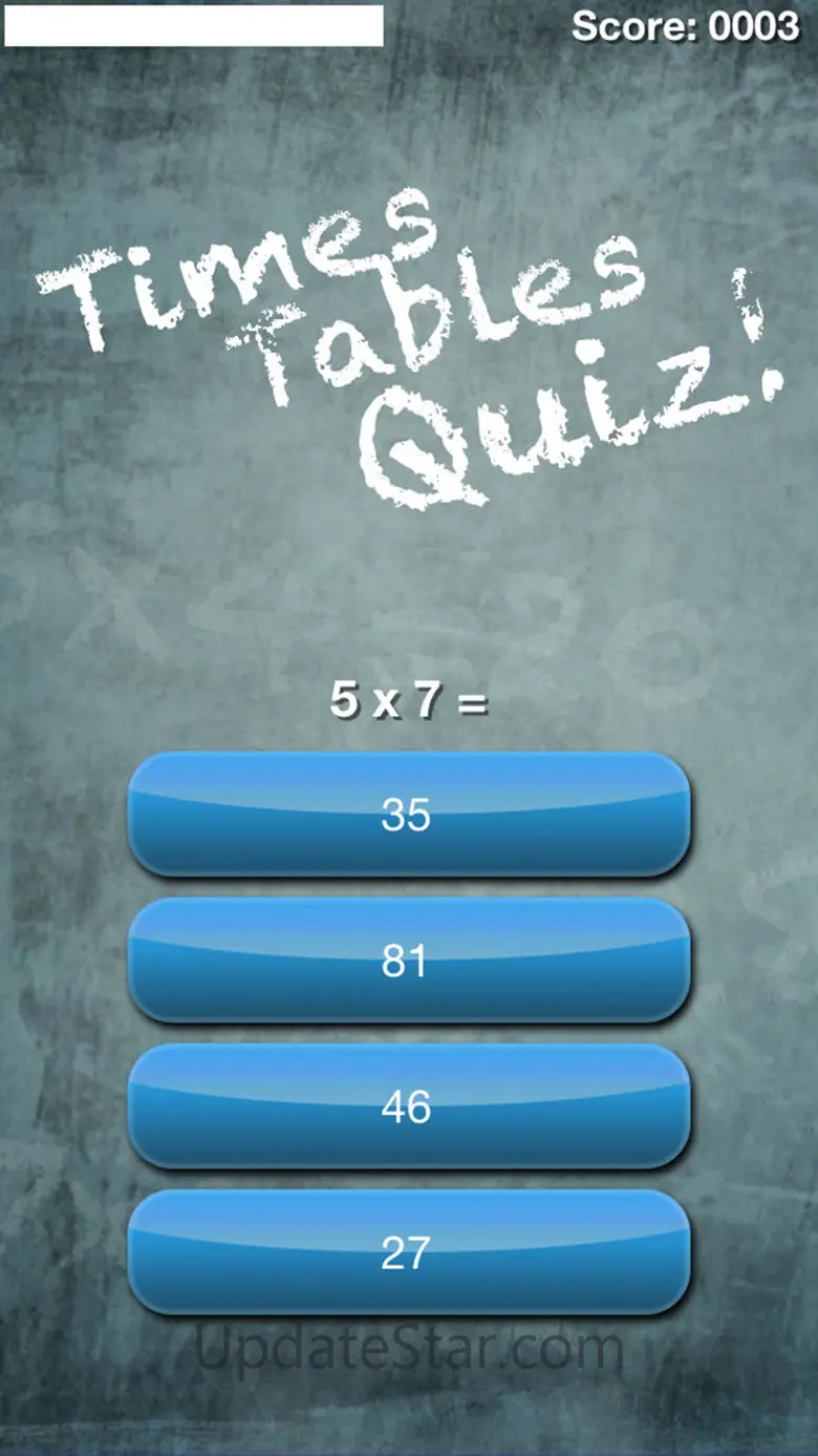 Times Tables Quiz! 1.9.8