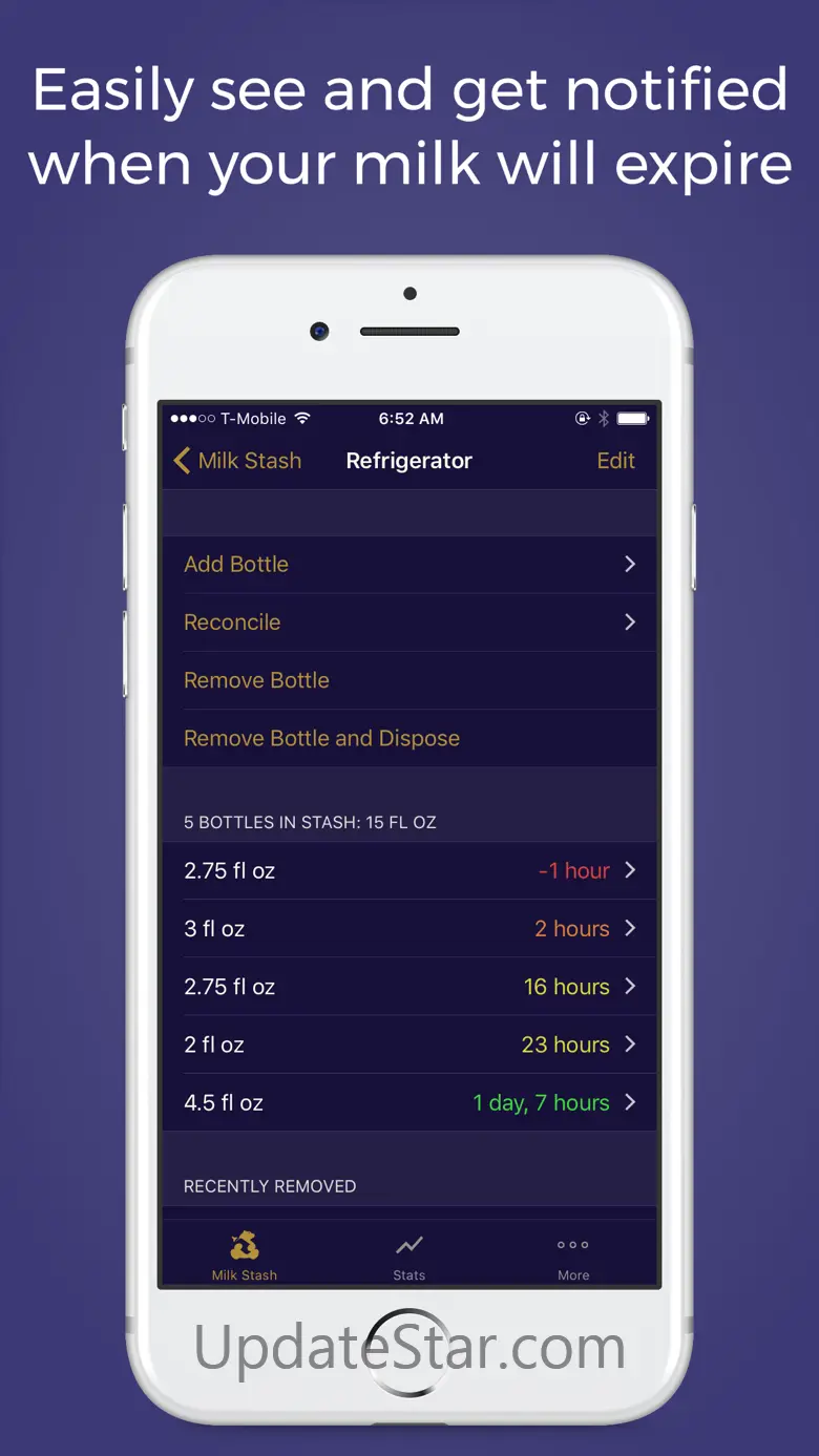 Milk Stash: Breast Feeding App 1.2.0