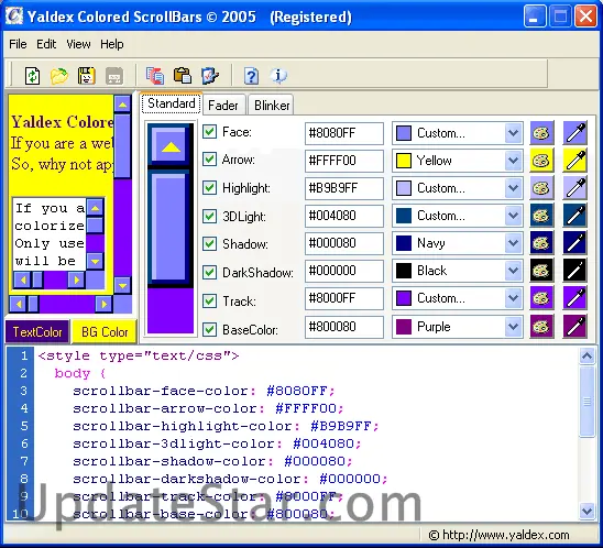 Yaldex Colored ScrollBars 1.9