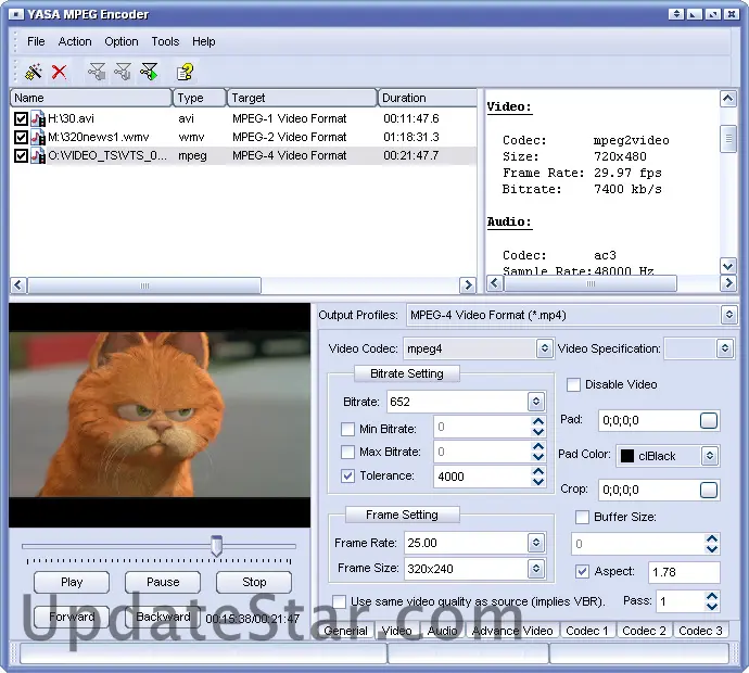 YASA MPEG Encoder 3.2.30.1253
