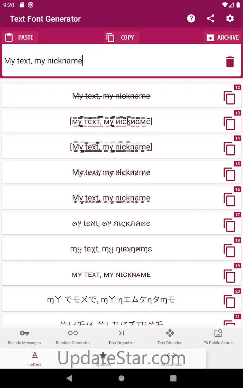 Text Font Generator 2.8.0