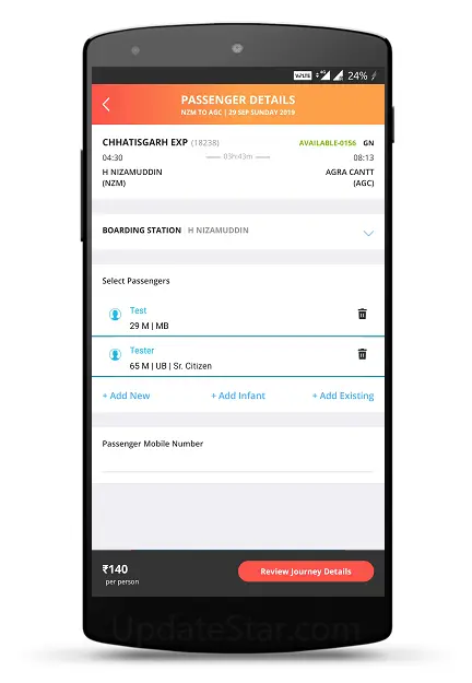 IRCTC Rail Connect-RAIL SARTHI 5.2.28