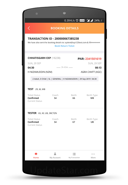 IRCTC Rail Connect-RAIL SARTHI 5.2.28