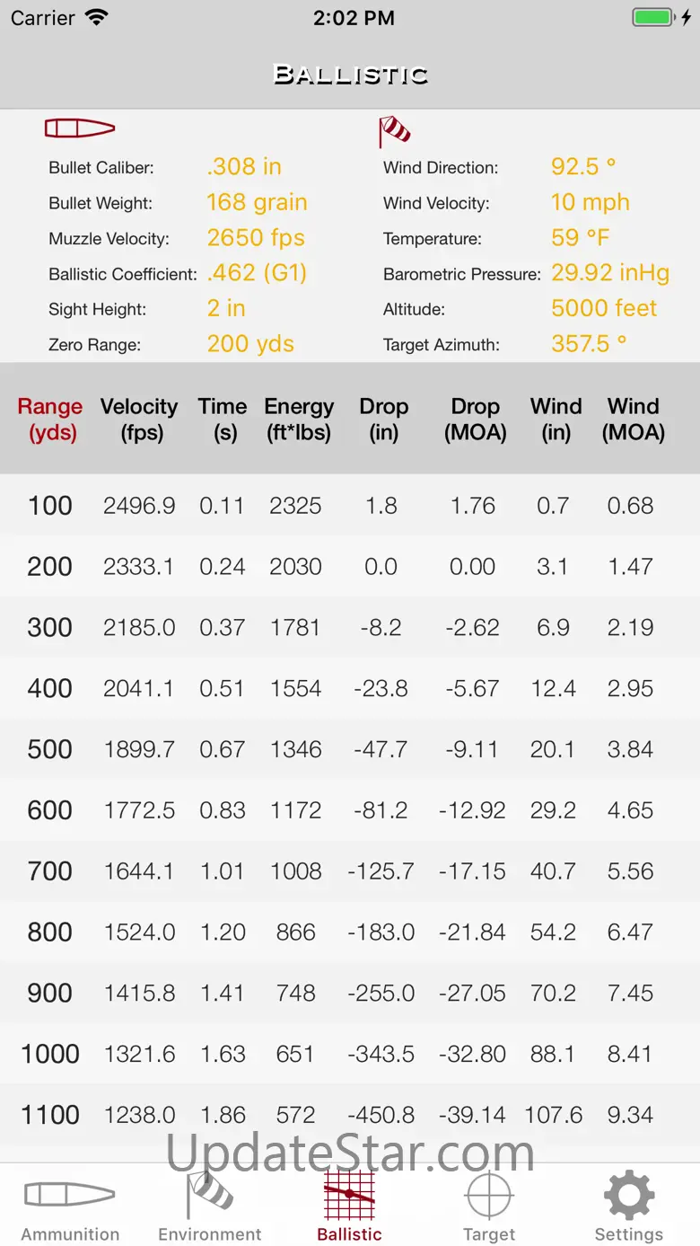 SBC - Ballistic Calculator app 5.8