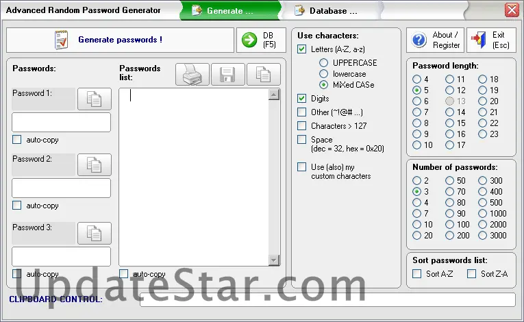 Advanced Random Password Generator 1.0