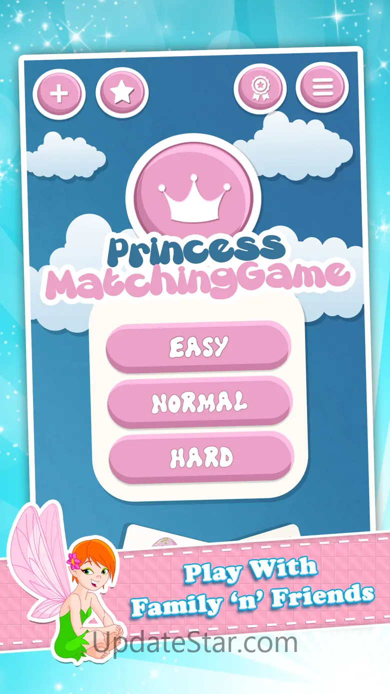 Matching family game: Princess 2.2
