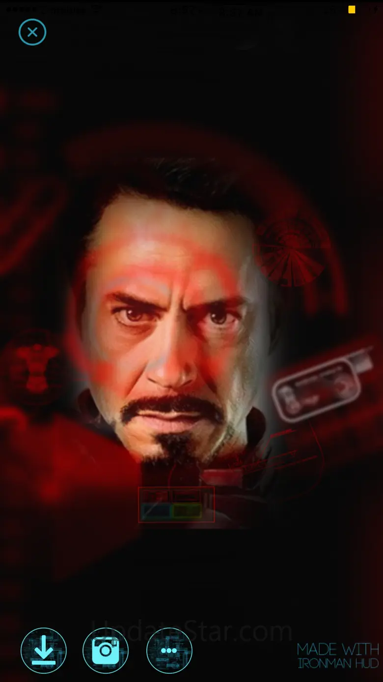 HUD - Heads Up Display Iron Man Edition Overlay HUD Over Image 1.9