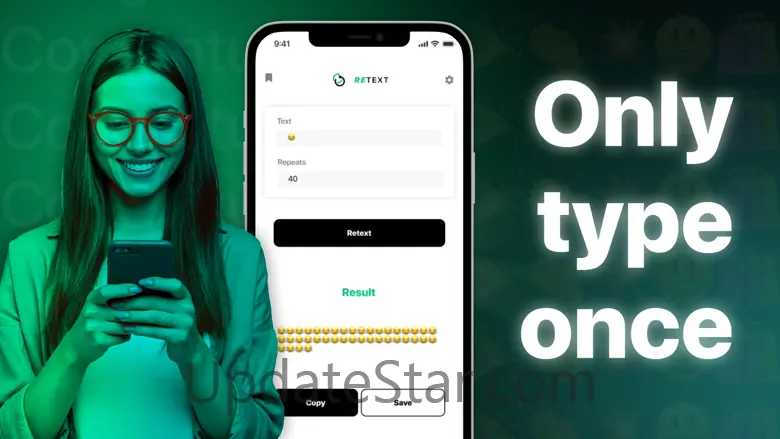 ReText: repeat text repeater 1.1.1