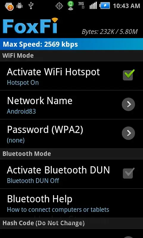 FoxFi (WiFi Tether w/o Root) 2.20