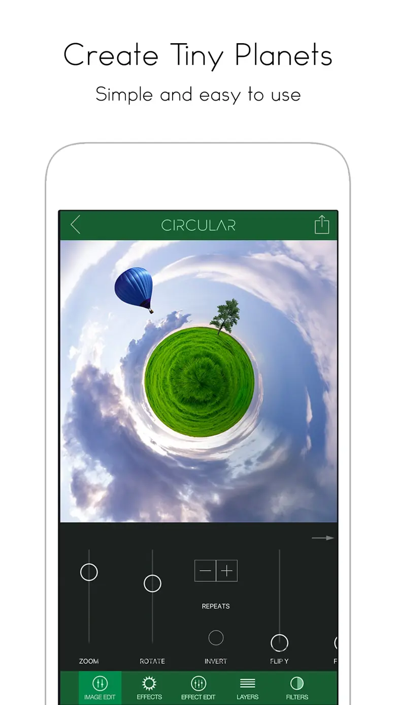 Circular Tiny Planet Editor 4.0