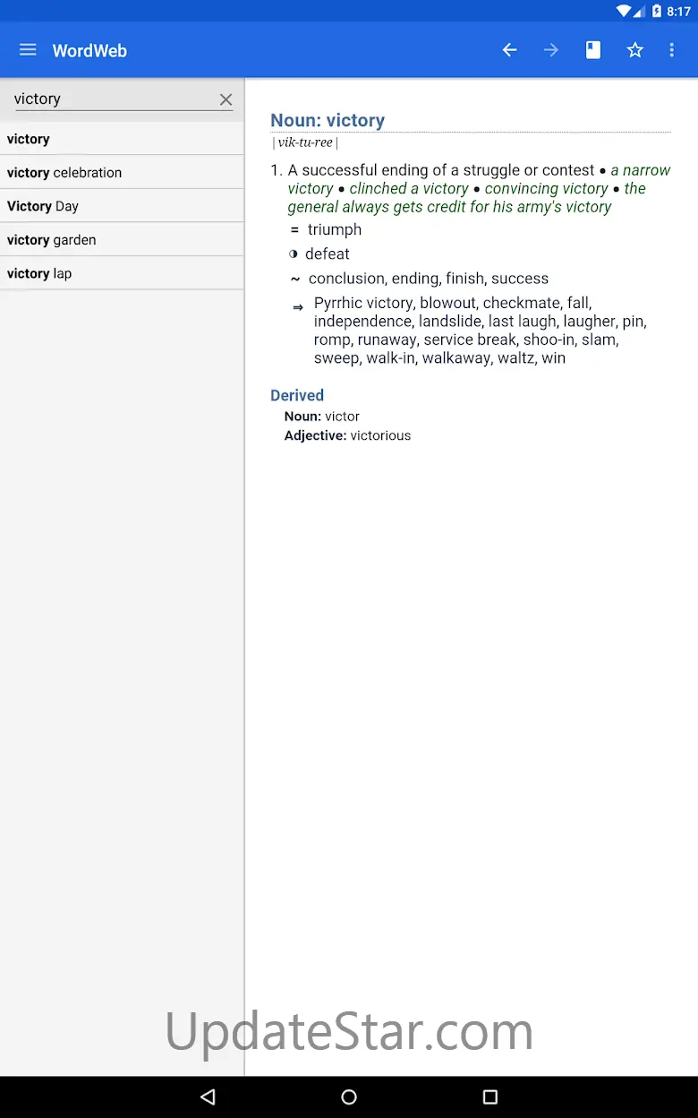Dictionary - WordWeb 6.03