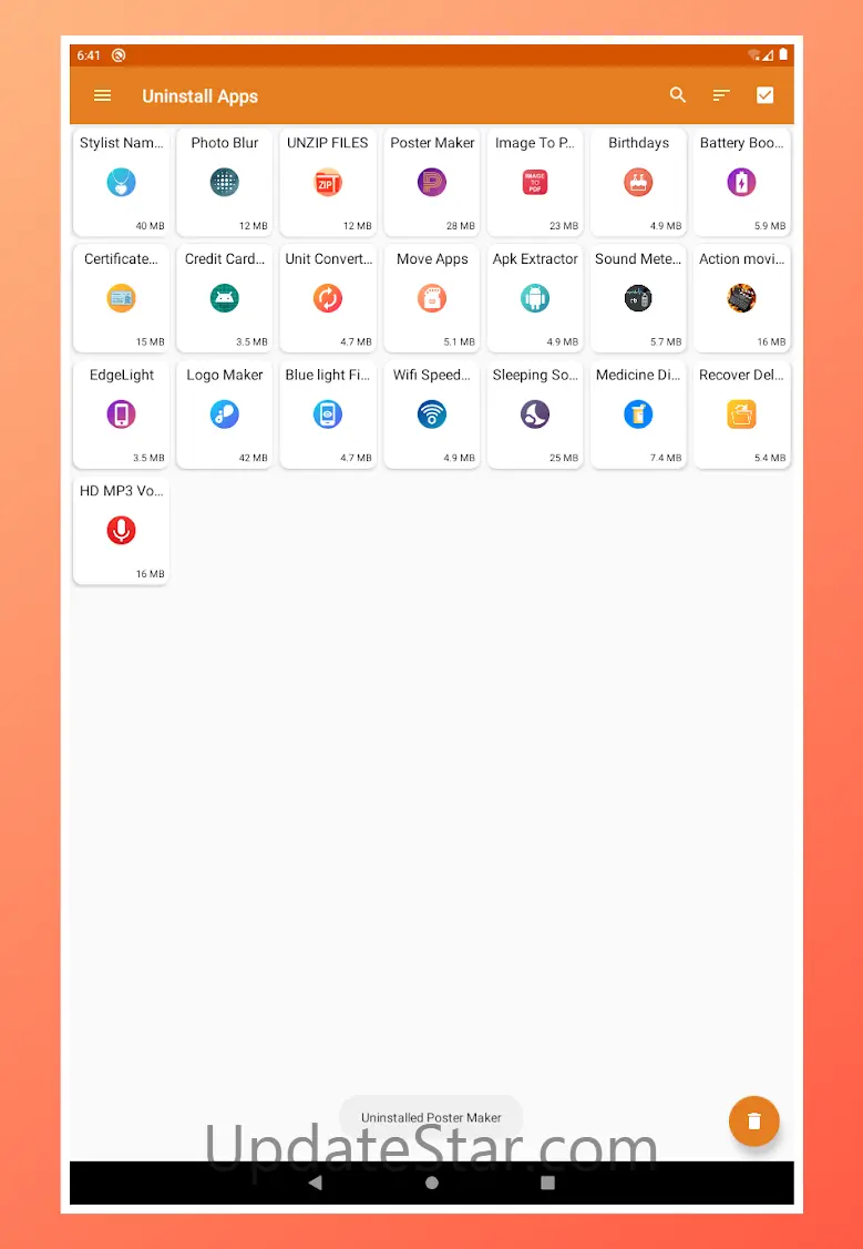 Delete apps: Remove apps 4.3