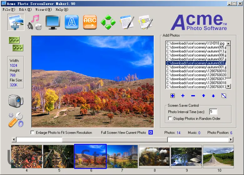 Acme Photo ScreenSaver Maker 2.0