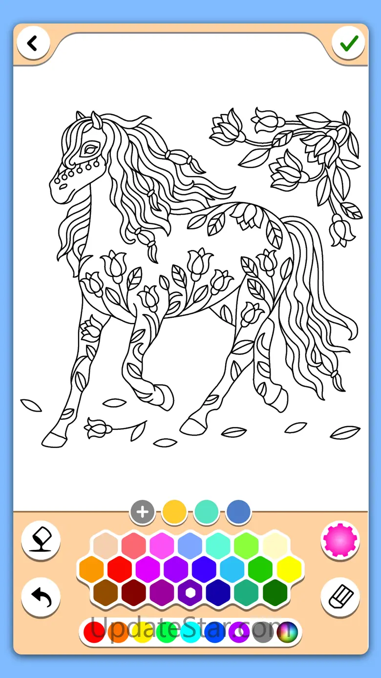 Horse coloring game 17.1.4
