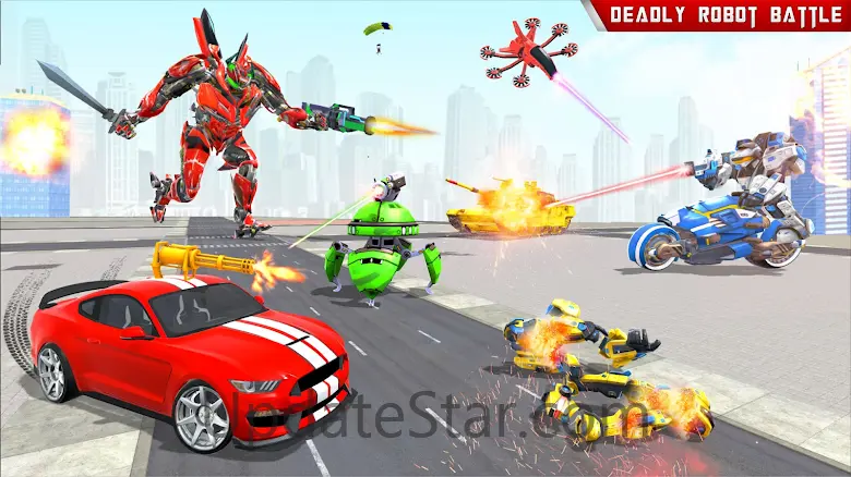 Robot Car Transform War Games 1.67