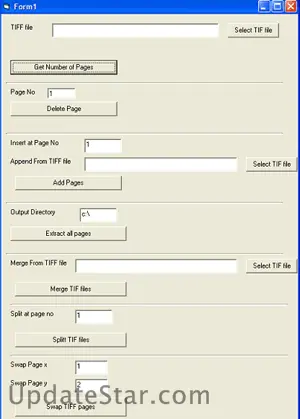 TIFF Merge Split ActiveX Component 1.59