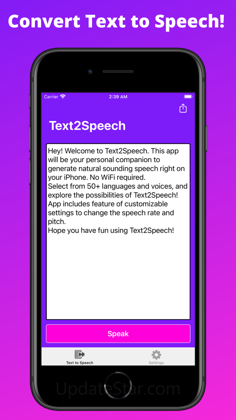 Text2Speech. 2.6