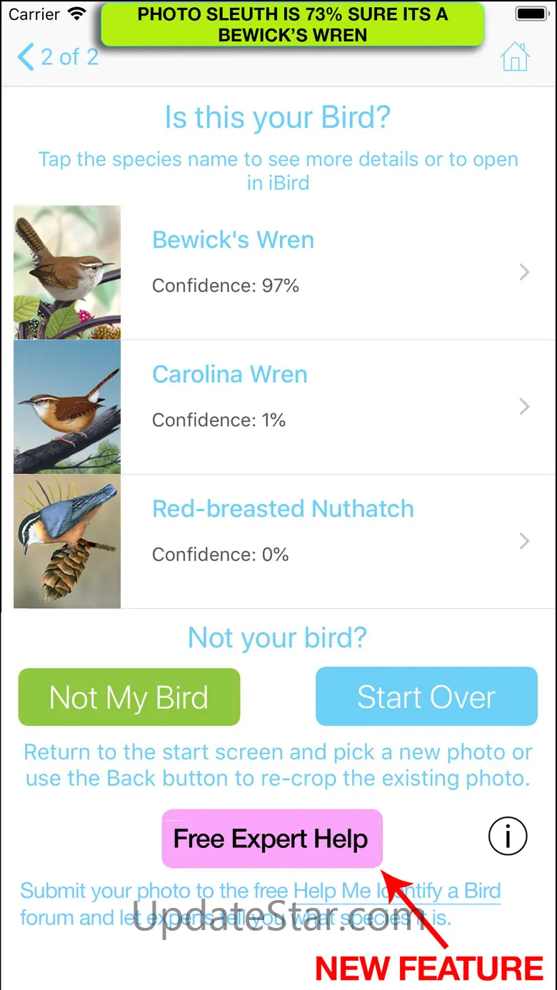 iBird Photo Sleuth 1.12