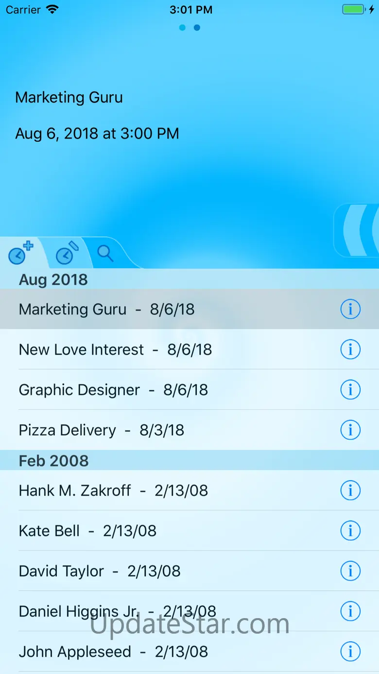 Recent Contacts 32