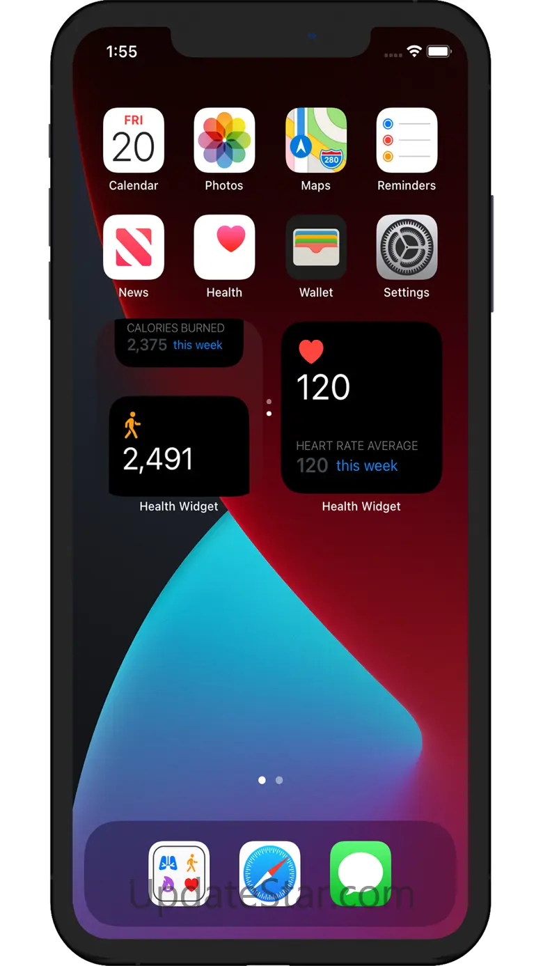 Health app as widget 1.2
