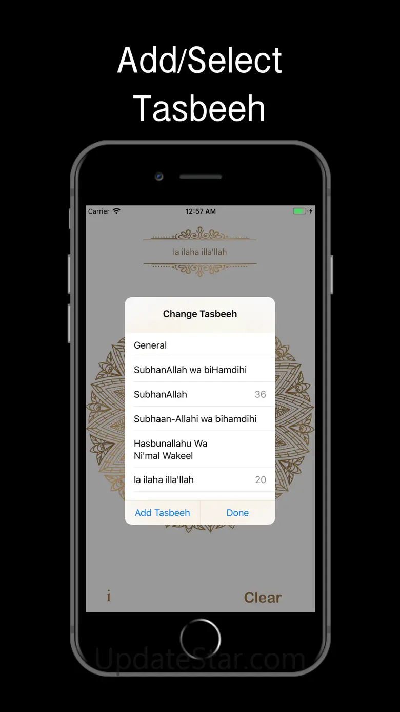Tasbeeh - Golden Tap Counter 2.2