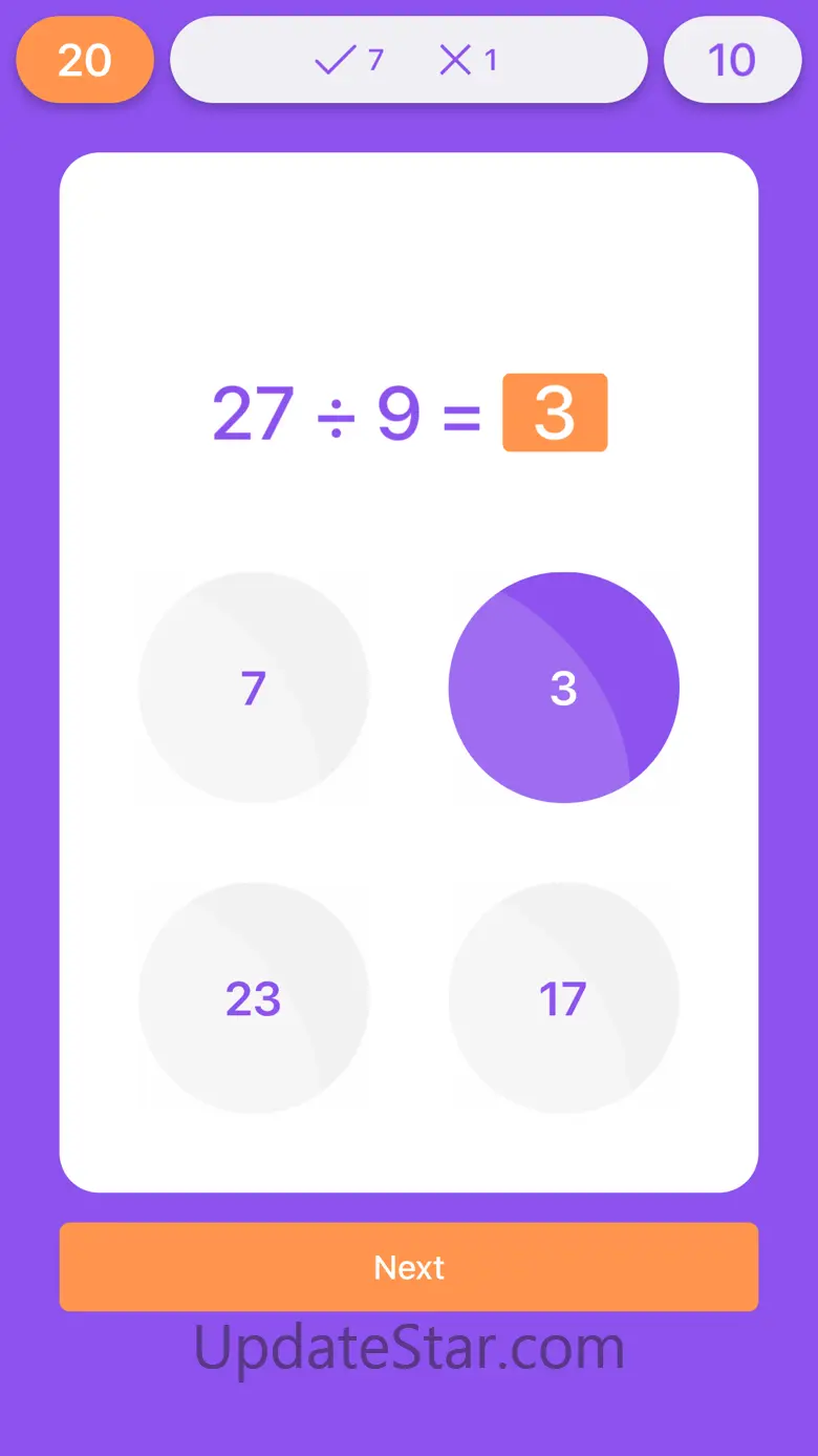 Division Flash Cards Quiz 2.5