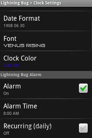 Lightning Bug - Sleep Clock 2.10.28