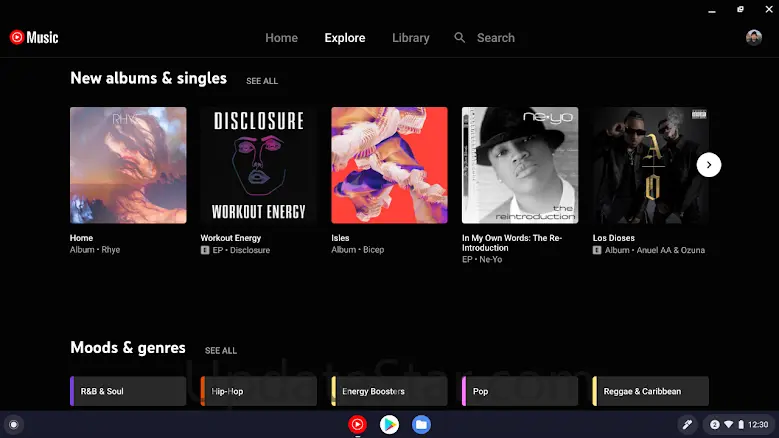 YouTube Music for Chromebook youtube.music.pwa.standalone_20201217_A_RC00