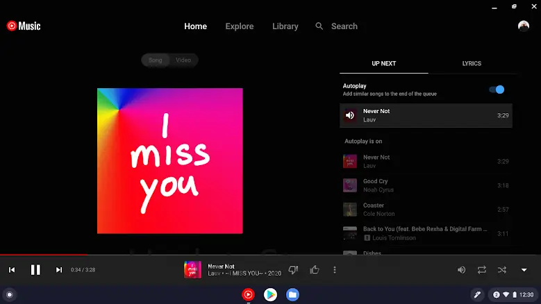 YouTube Music for Chromebook youtube.music.pwa.standalone_20201217_A_RC00