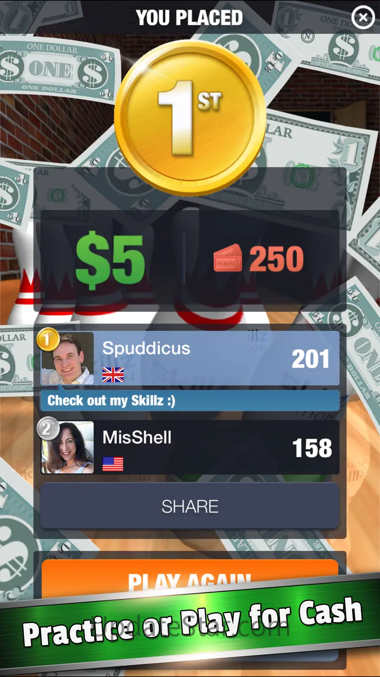 10 Pin Shuffle Tournaments 1.40