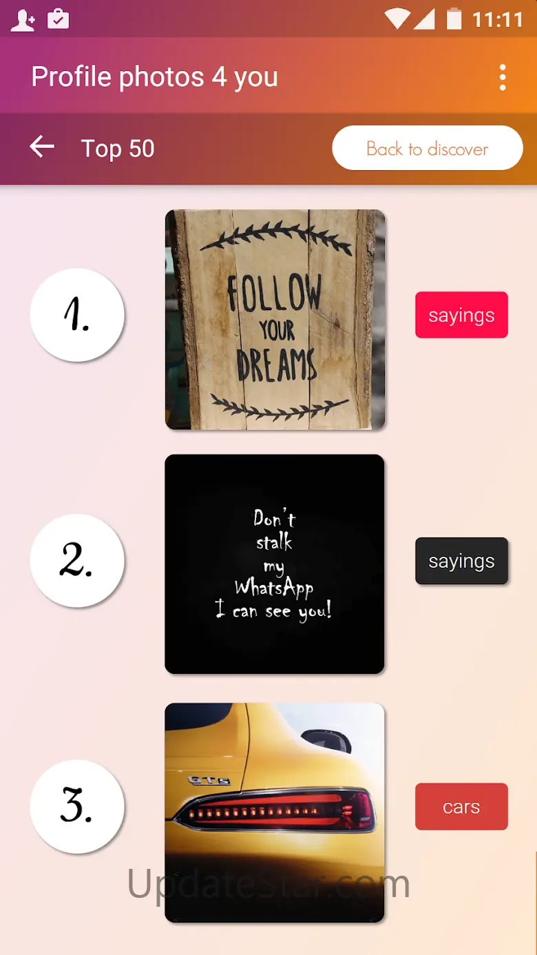 Profile pictures for WhatsApp 2.4.6