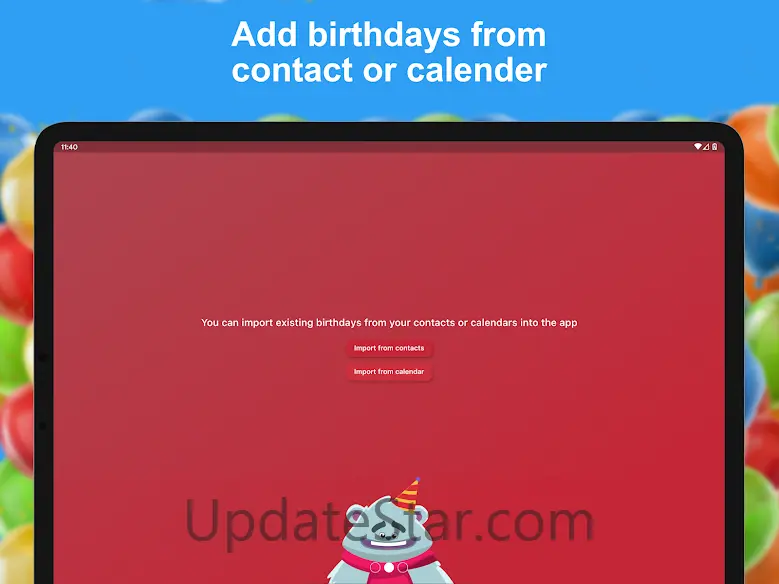 Birthday Calendar Reminder 3.6
